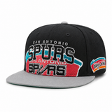 San Antonio Spurs '47 Brand Captain Adjustable Snapback - Black/Silver