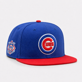 Chicago Cubs 'National Field' '47 Brand Captain Adjustable Snapback - Blue/Red