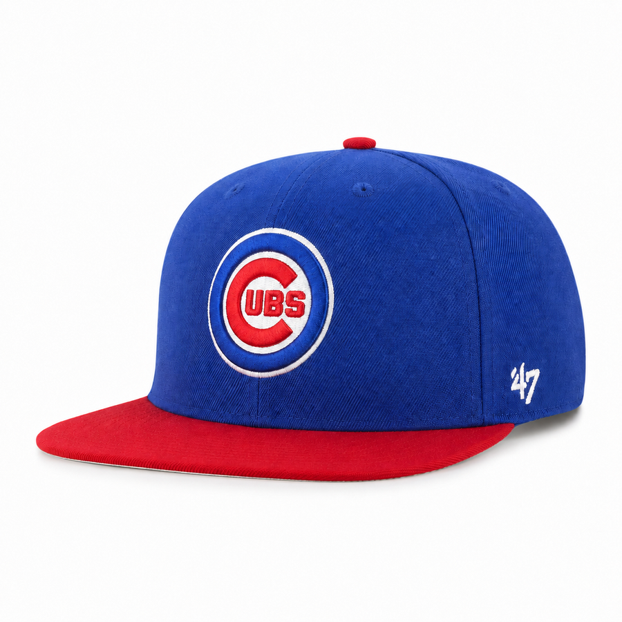 Chicago Cubs 'National Field' '47 Brand Captain Adjustable Snapback - Blue/Red - Product Image