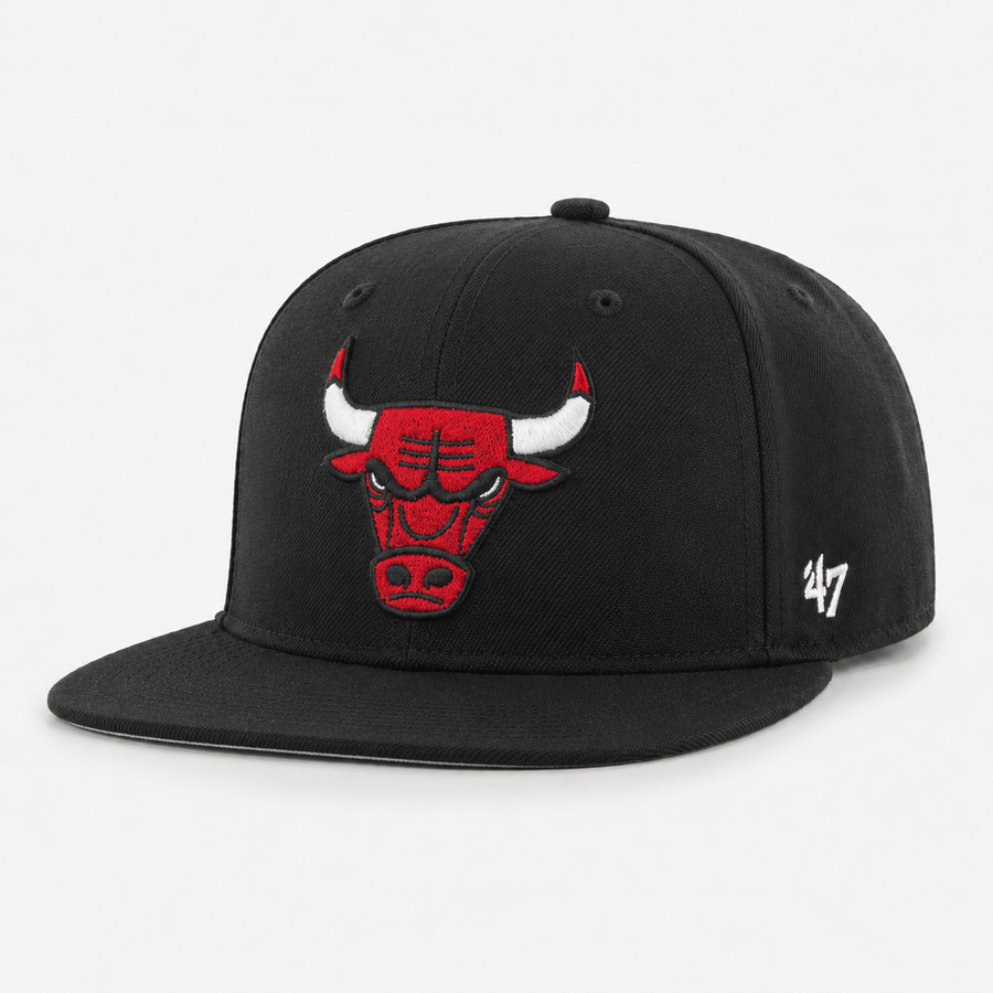 Chicago Bulls '47 Brand Captain Adjustable Snapback - Black - Product Image