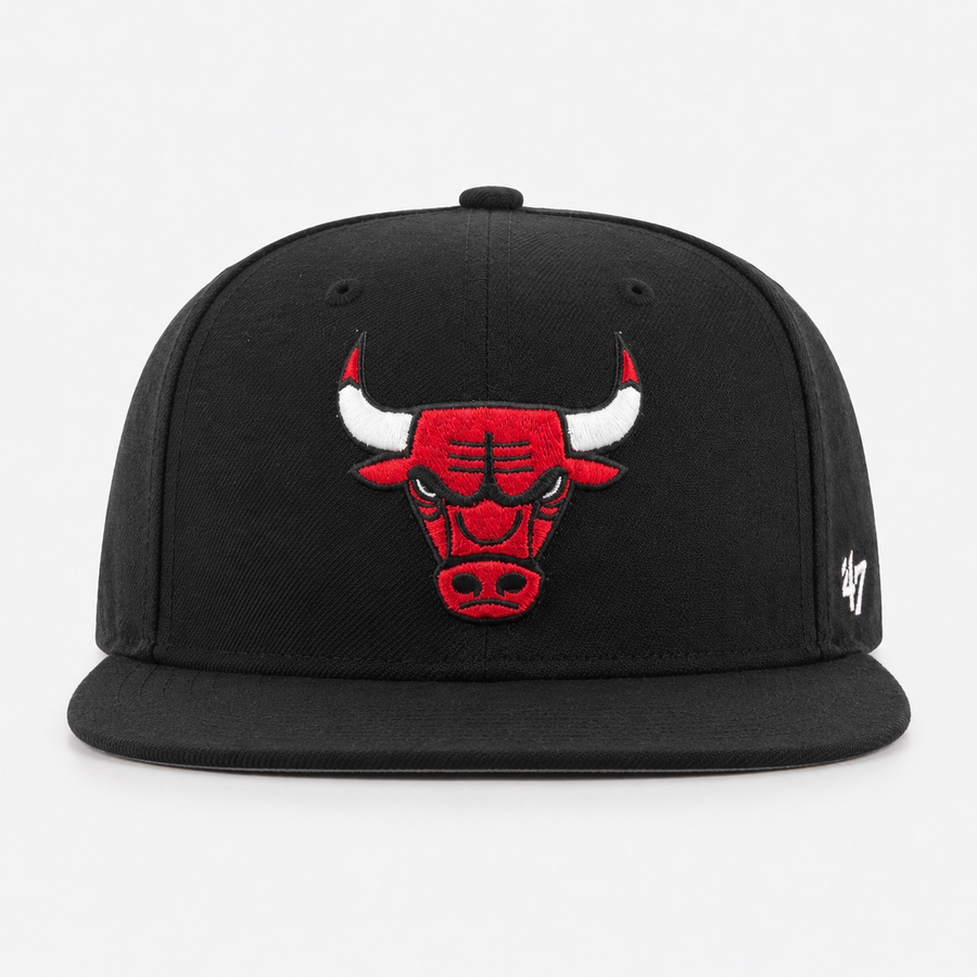 Chicago Bulls '47 Brand Captain Adjustable Snapback - Black - Product Image