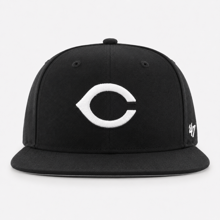Cincinnati Reds '47 Brand Captain Adjustable Snapback - Black - Product Image