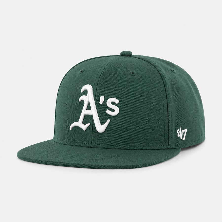 Oakland Athletics '47 Brand Captain Adjustable Snapback - Green - Product Image