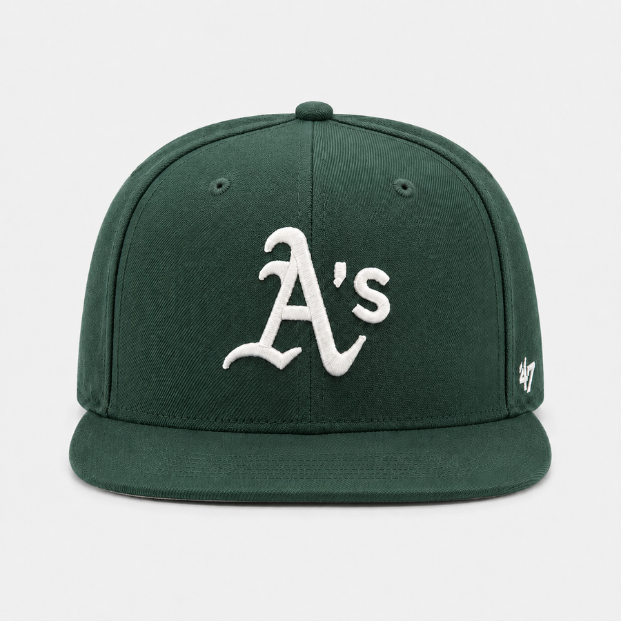Oakland Athletics '47 Brand Captain Adjustable Snapback - Green - Product Image