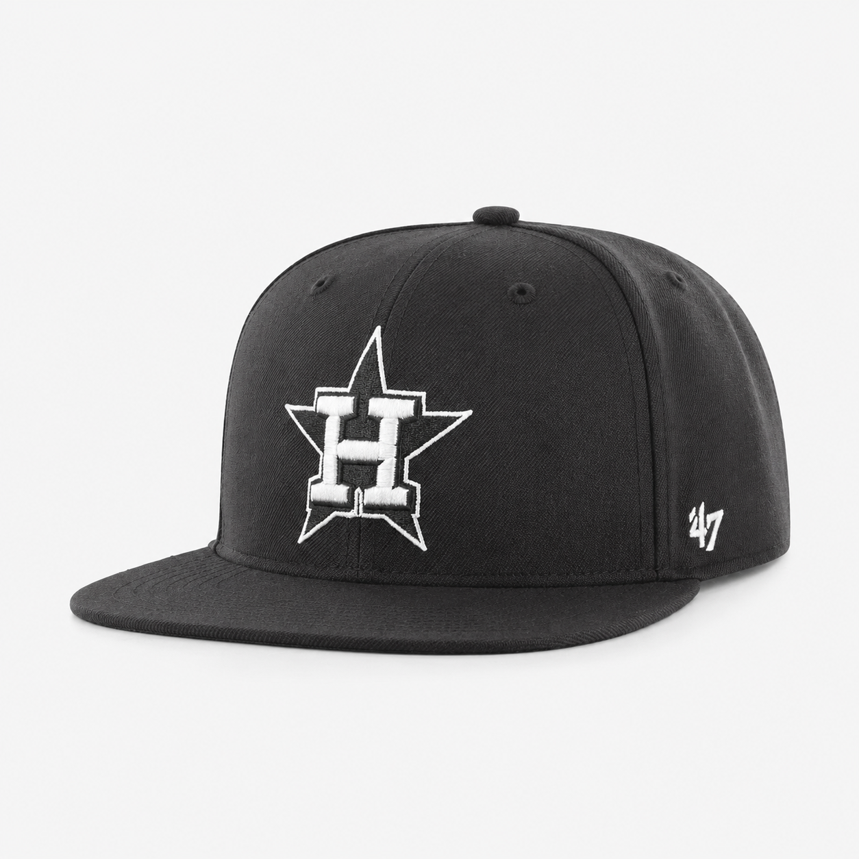 Houston Astros '47 Brand Captain Adjustable Snapback - Black - Product Image