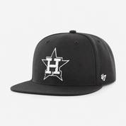 Houston Astros '47 Brand Captain Adjustable Snapback - Black - Product Image