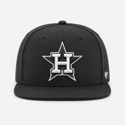 Houston Astros '47 Brand Captain Adjustable Snapback - Black - Product Image