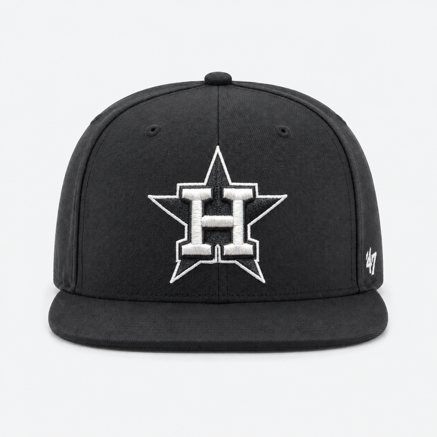 Houston Astros '47 Brand Captain Adjustable Snapback - Black - Product Image
