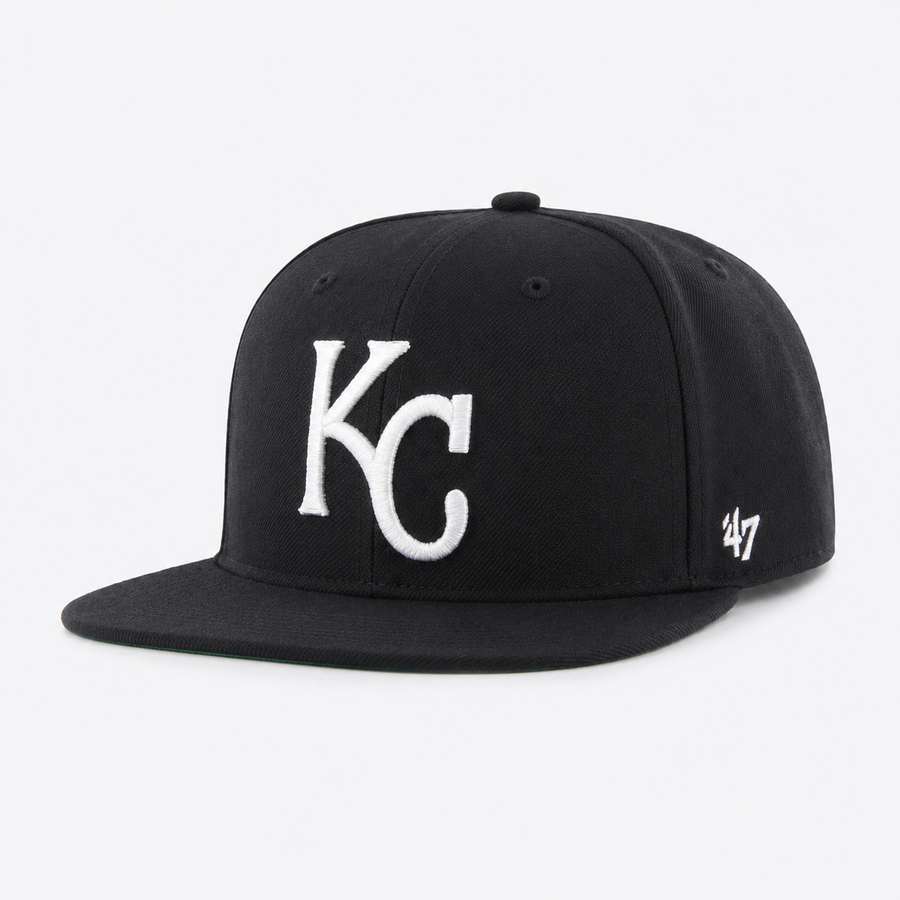 Kansas City Royals '47 Brand Captain Adjustable Snapback - Black - Product Image