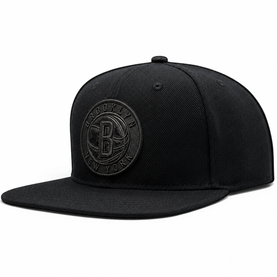 Brooklyn Nets Black Pro Standard Adjustable Snapback Hat - Product Image