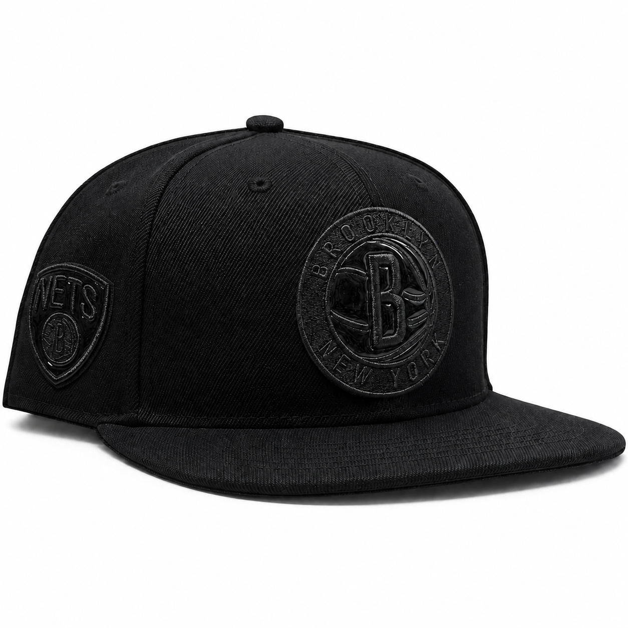Brooklyn Nets Black Pro Standard Adjustable Snapback Hat - Product Image