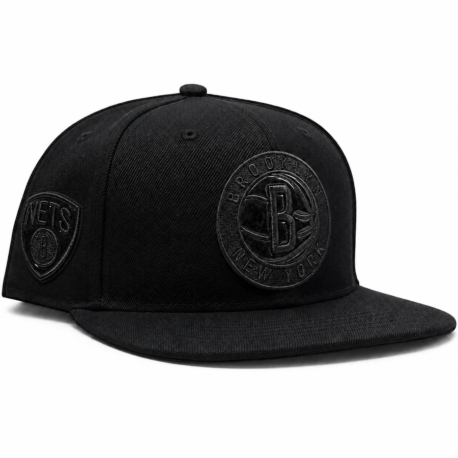 Brooklyn Nets Black Pro Standard Adjustable Snapback Hat - Product Image