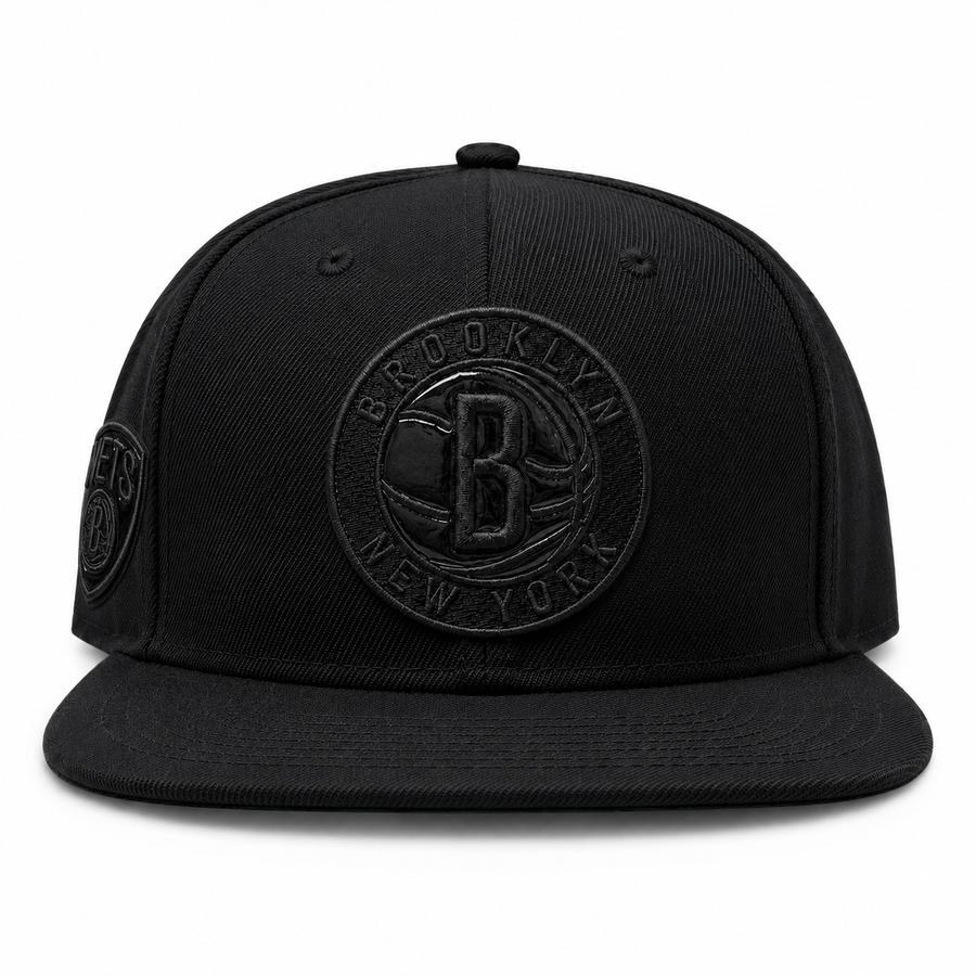 Brooklyn Nets Black Pro Standard Adjustable Snapback Hat - Product Image