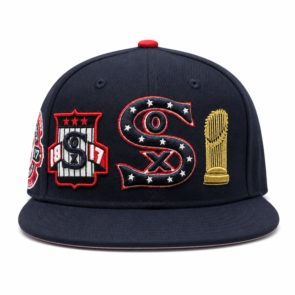Chicago White Sox 'World Series Logo Wrap' Navy Pro Standard Adjustable Snapback Hat - Product Image