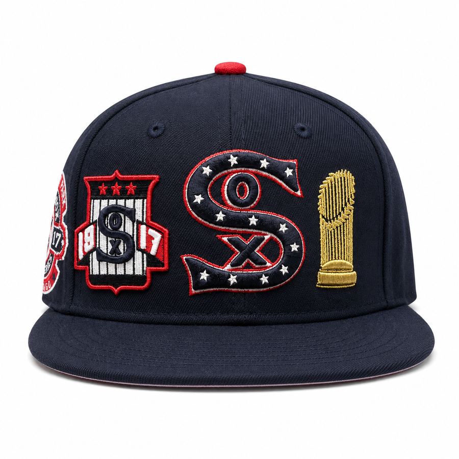 Chicago White Sox 'World Series Logo Wrap' Navy Pro Standard Adjustable Snapback Hat - Product Image
