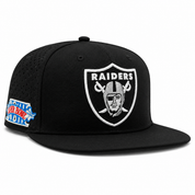 Las Vegas Raiders 'Super Bowl Mesh' Black Pro Standard Adjustable Snapback Hat - Product Image