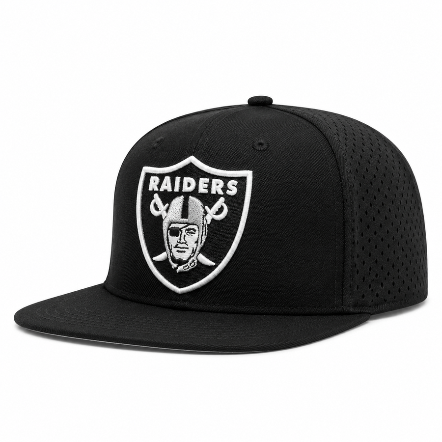 Las Vegas Raiders 'Super Bowl Mesh' Black Pro Standard Adjustable Snapback Hat - Product Image