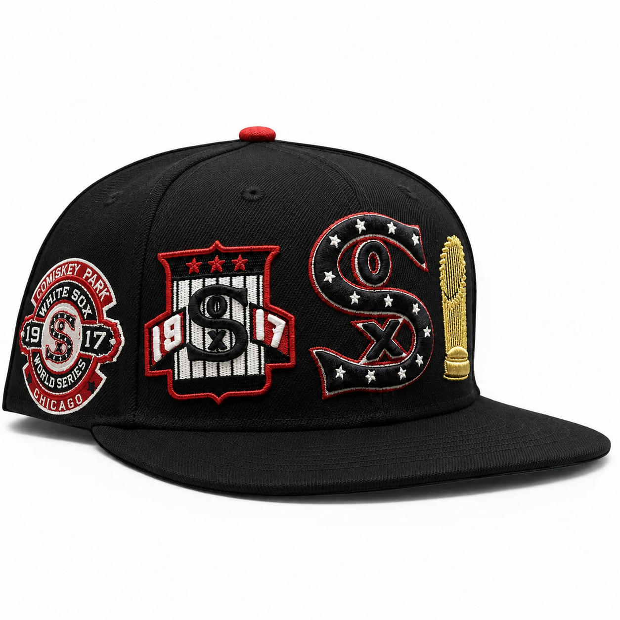 Chicago White Sox 'World Series Logo Wrap' Navy Pro Standard Adjustable Snapback Hat - Product Image