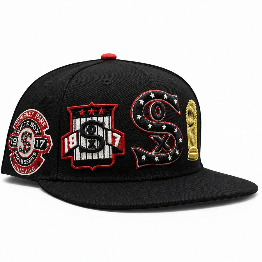Chicago White Sox 'World Series Logo Wrap' Navy Pro Standard Adjustable Snapback Hat - Product Image