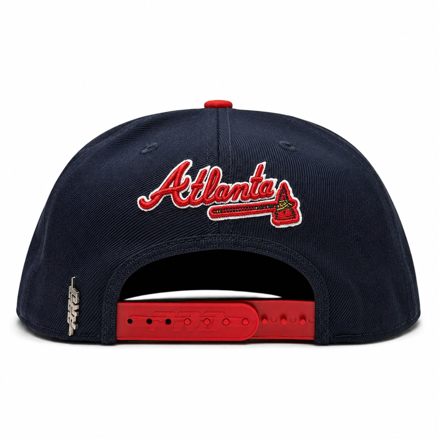 Atlanta Braves '1995 World Series' Navy Pro Standard Patch Snapback - Product Image