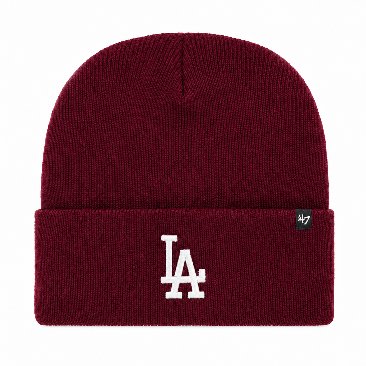 Los Angeles Dodgers '47 Brand Cuff Knit Beanie - Maroon - Product Image