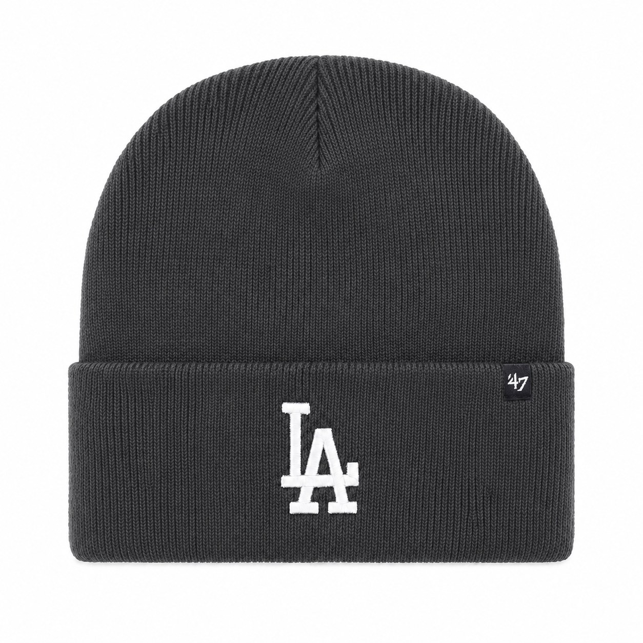 Los Angeles Dodgers '47 Brand Cuff Knit Beanie - Dark Grey - Product Image