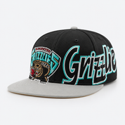 Vancouver Grizzlies 'Dual Logo' '47 Brand Captain Adjustable Snapback - Black/Silver - Product Image