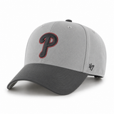Philadelphia Phillies '47 Brand MVP Adjustable Baseball Cap - Grey