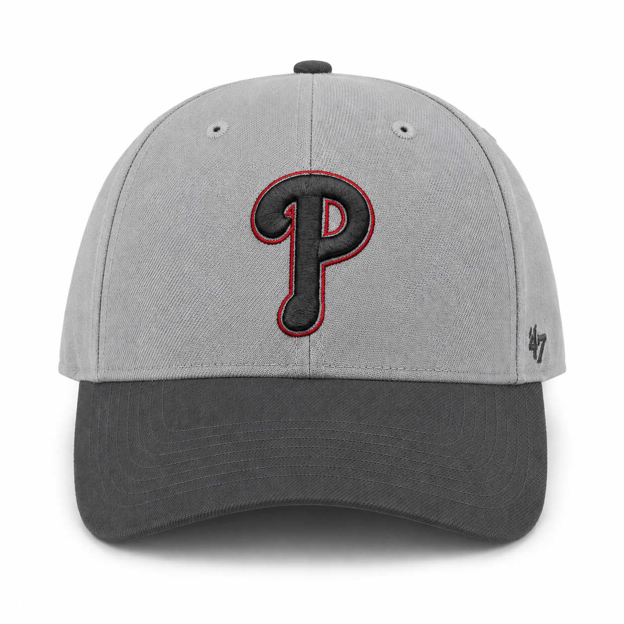 Philadelphia Phillies '47 Brand MVP Adjustable Baseball Cap - Grey - Product Image