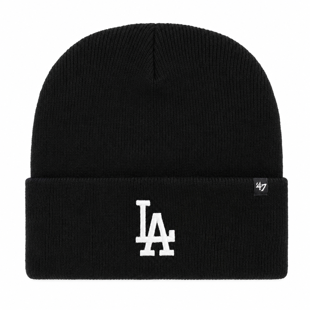 Los Angeles Dodgers '47 Brand Cuff Knit Beanie - Black - Product Image