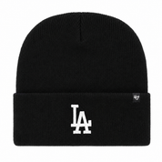Los Angeles Dodgers '47 Brand Cuff Knit Beanie - Black - Product Image