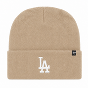Los Angeles Dodgers '47 Brand Cuff Knit Beanie - Tan - Product Image