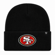 San Francisco 49ers '47 Brand Cuff Knit Beanie - Black - Product Image