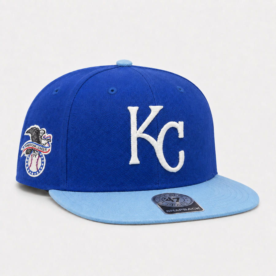 Kansas City Royals Blue/Light Blue '47 Brand Snapback