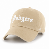 Los Angeles Dodgers 'Old English Script' '47 Brand Clean Up - Khaki