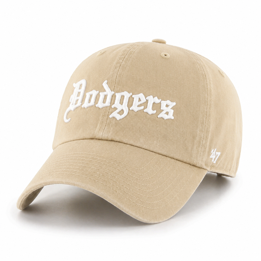 Los Angeles Dodgers 'Old English Script' '47 Brand Clean Up - Khaki