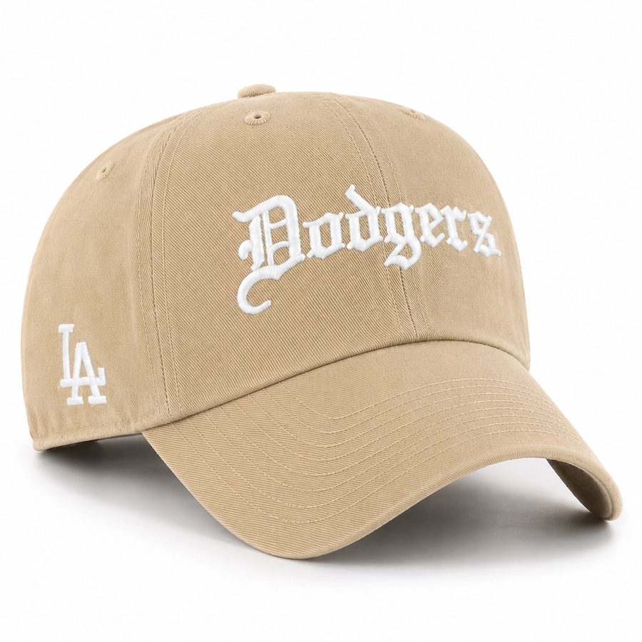 Los Angeles Dodgers 'Old English Script' '47 Brand Clean Up - Khaki