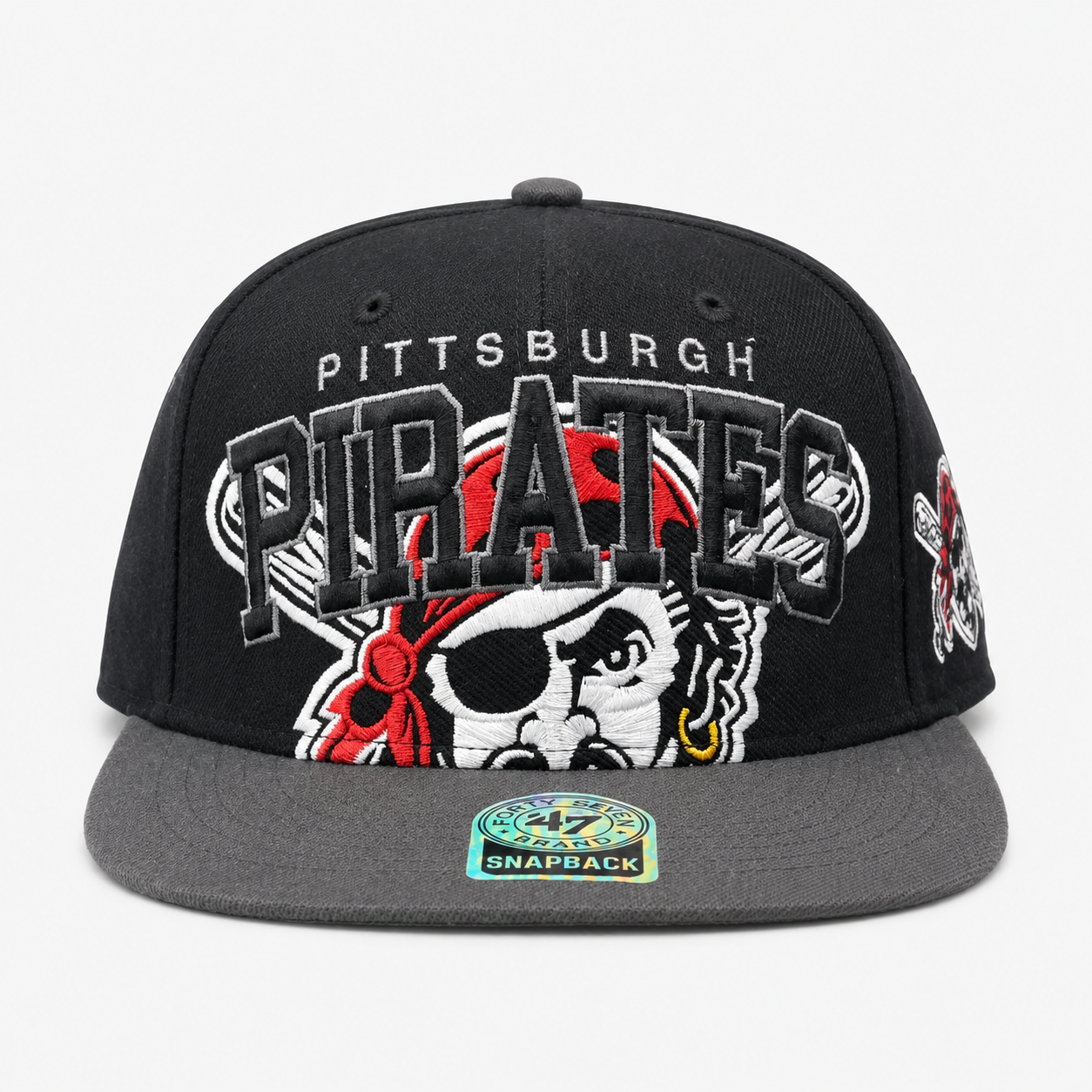 Pittsburgh Pirates '47 Brand Captain Snapback - Grey/Black