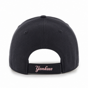 New York Yankees '47 Brand MVP Adjustable Baseball Cap - Black/Pink - Product Image