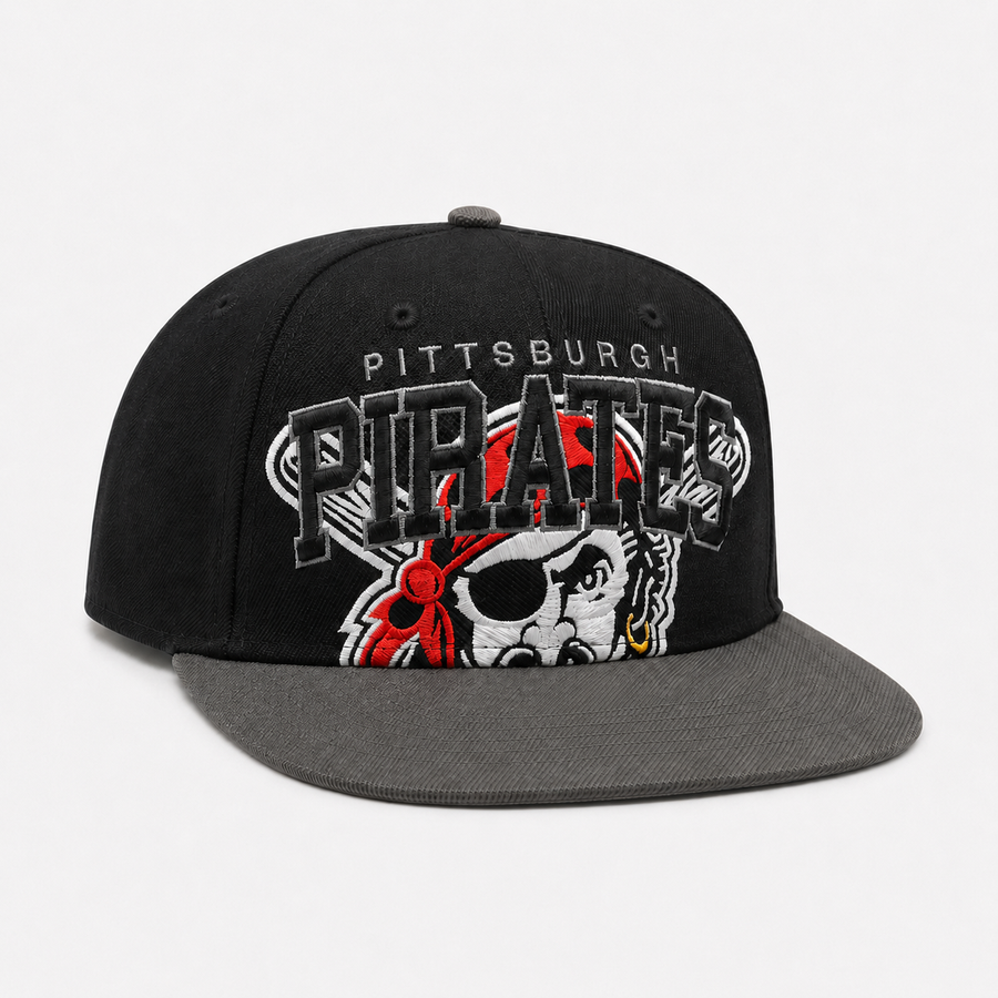 Pittsburgh Pirates '47 Brand Captain Adjustable Snapback - Gray/Black - Product Image