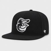 Baltimore Orioles '47 Brand Captain Adjustable Snapback - Black - Product Image