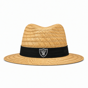 Las Vegas Raiders '47 Brand Natural Shaded Straw Hat - Khaki/Black - Product Image