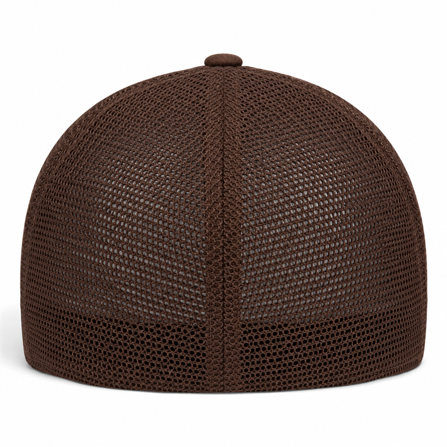 Flexfit Premium Blank Stretch Fit Trucker Baseball Cap - Brown