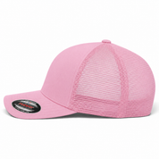 Flexfit Premium Blank Stretch Fit Trucker Baseball Cap - Bubble Gum
