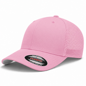 Flexfit Premium Blank Stretch Fit Trucker Baseball Cap - Bubble Gum
