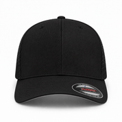 Flexfit Premium Blank Stretch Fit Trucker Baseball Cap - Obsidian