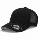 Flexfit Premium Blank Stretch Fit Trucker Baseball Cap - Obsidian