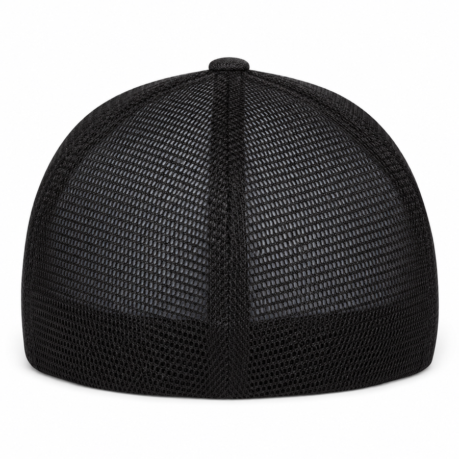 Flexfit Premium Blank Stretch Fit Trucker Baseball Cap - Obsidian