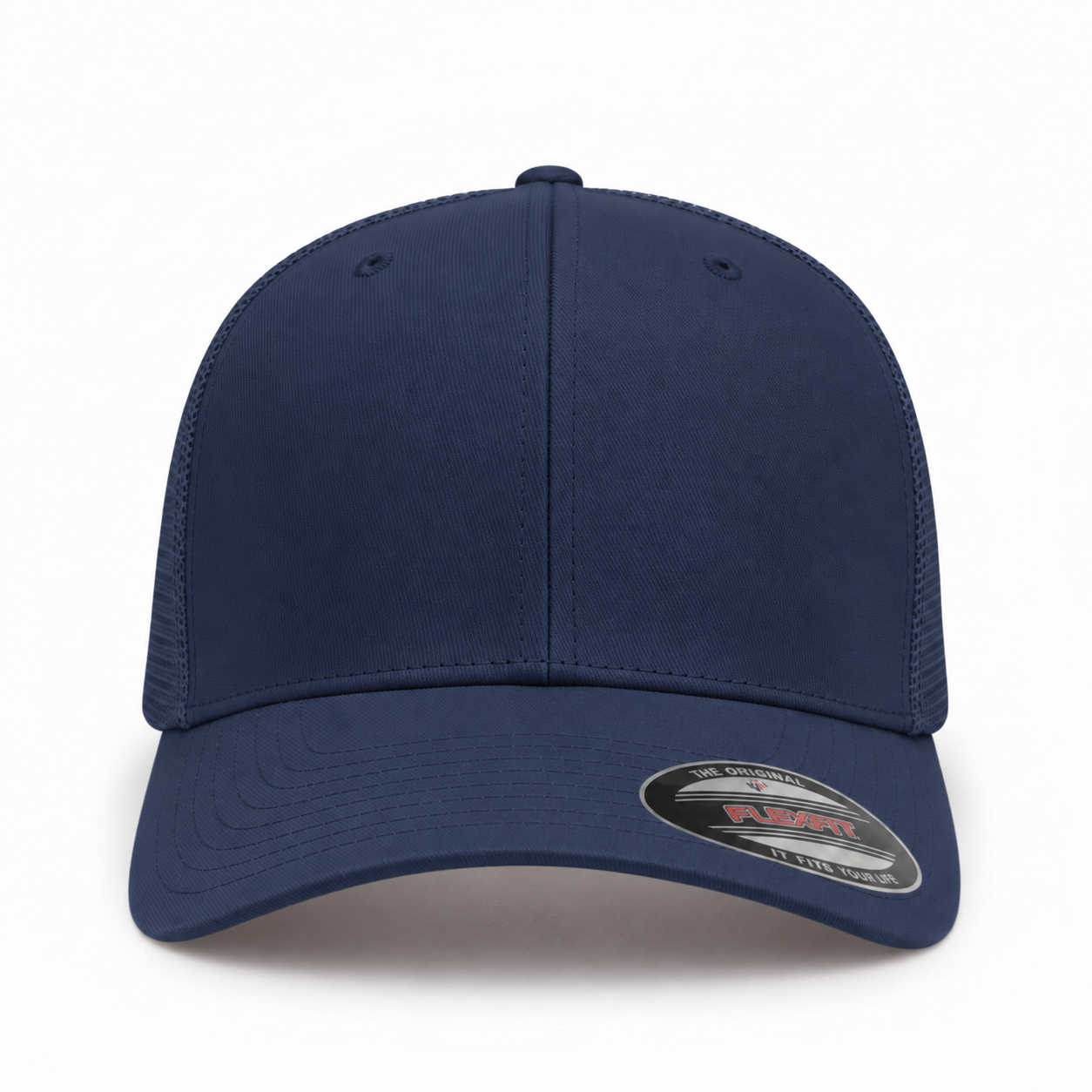 Flexfit Premium Blank Stretch Fit Trucker Baseball Cap - Deep Ocean