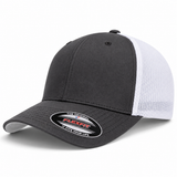 Flexfit Premium Blank Stretch Fit Trucker Baseball Cap - Charcoal/White